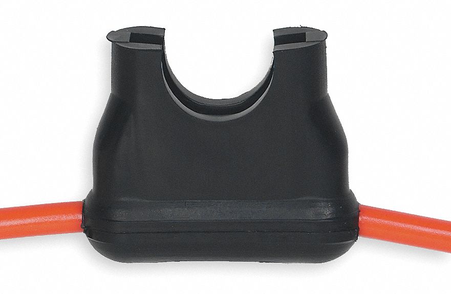 In-Line Fuse Holder: Non-Rejection Block Style, 1 Pole, 32 V DC Rating, Wire Leads