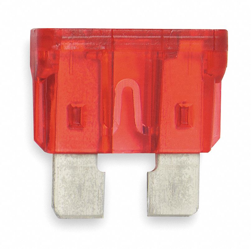 AUTOMOTIVE FUSE, 10 AMPS, 32V DC, RED, NONINDICATING, 5 PK