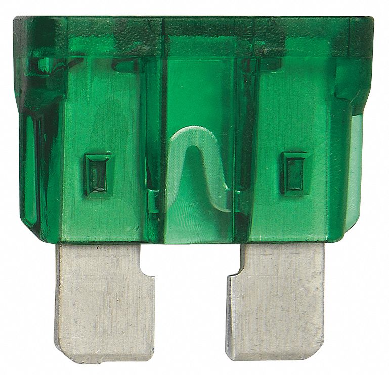 AUTOMOTIVE FUSE, 30 AMPS, 32V DC, GREEN, 5 PK