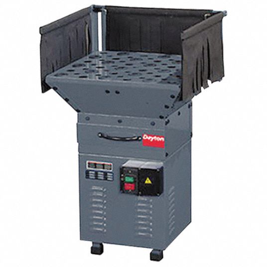 DAYTON Downdraft Table, Voltage 240, Filter Rating 5 Microns, Vacuum Suction 800 cfm 22DL64
