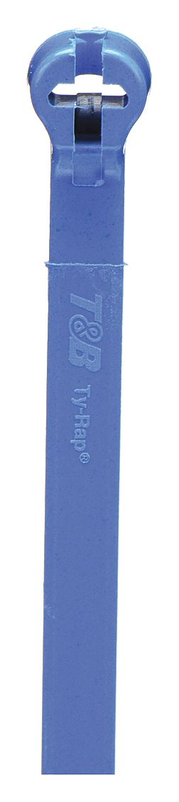 CABLE TIE, 7½ IN L, 1¾ IN MAX BUNDLE, 0.18 IN W, BLUE, 100 PK