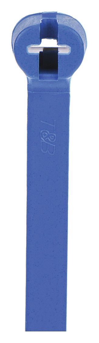 CABLE TIE, 14 IN L, 3½ IN MAX BUNDLE, 0.27 IN W, BLUE, 50 PK