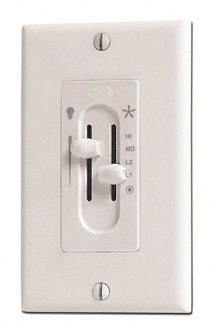 Hunter Fan Control Wall Switch White, Do You Need A Wall Switch For Ceiling Fan
