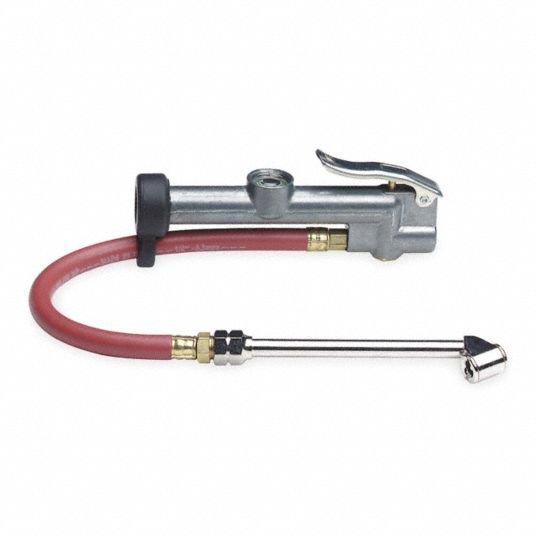 WESTWARD Dual Head Tire Inflator Gauge 10 to 120 psi, 12 in 2FDL1