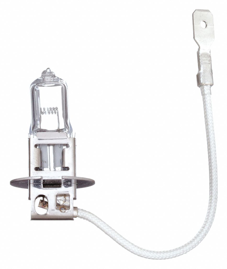 HALOGEN BULB, SPADE TERMINAL (PK22S), 90971-5, 12V DC, 55 W, 500 HOUR RATED LIFE