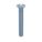 MACHINE SCREW, #8-32 THREAD SIZE, 1¼ IN L, STEEL, ZINC PLATED, FLAT, SLOTTED, INCH, 100 PK