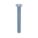 MACHINE SCREW, #8-32 THREAD SIZE, 1½ IN L, STEEL, ZINC PLATED, FLAT, SLOTTED, INCH, 100 PK