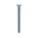 MACHINE SCREW, #8-32 THREAD, 2 IN L, STEEL, ZINC PLATED, FLAT, SLOTTED, ASME B18.6.3, 100 PK