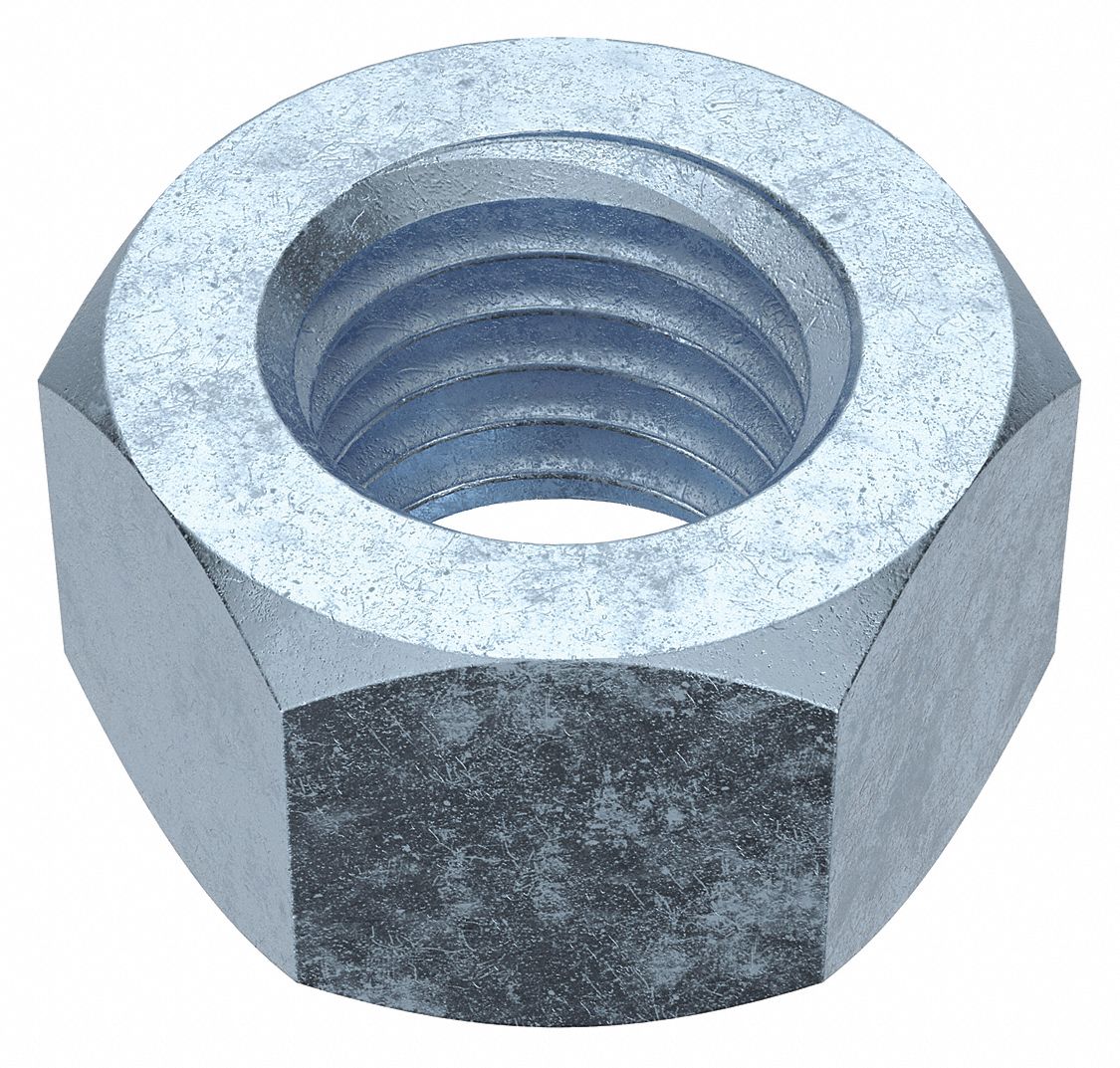 Hex Nut: Std Hex, 3/4"-10 Thread, 1 7/64 in Hex Wd, 41/64 in Hex Ht, Steel, Grade 2, Std, 20 PK