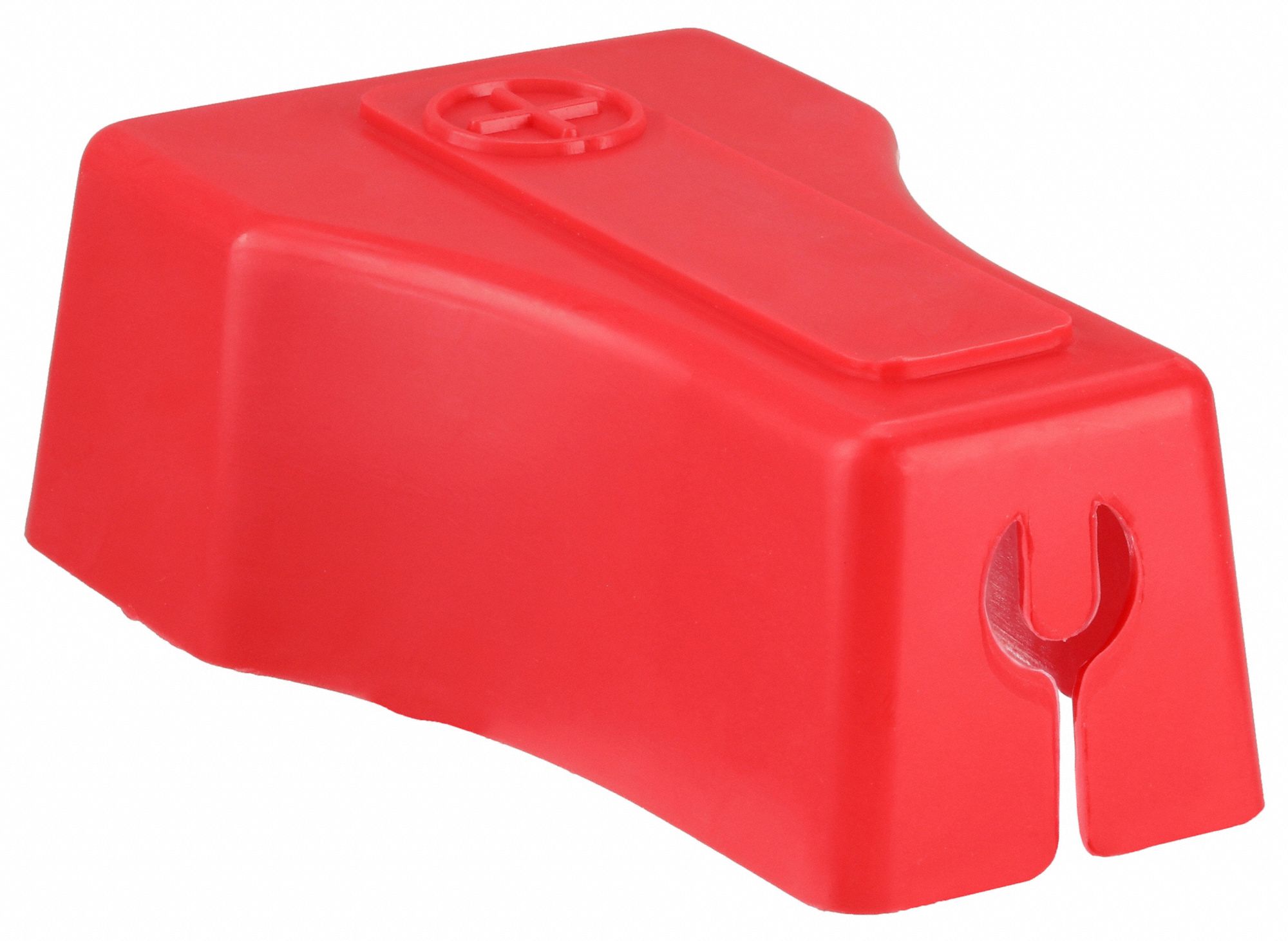 STRAIGHT CLAMP TERMINAL PROTECTOR, 6 TO 4 AWG, RED, SNAP-ON, PVC