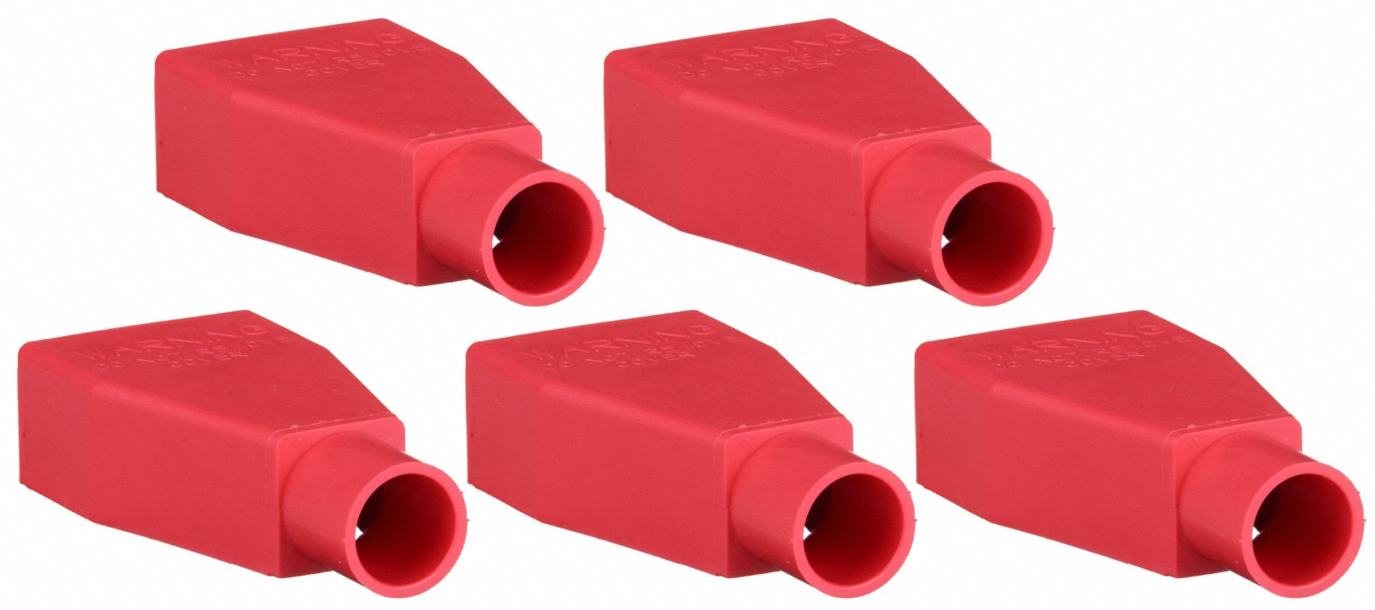QUICKCABLE Straight Clamp Terminal Protector: 1/0 to 2/0 AWG, Red ...