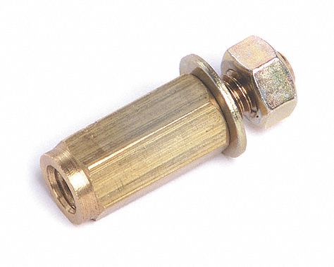 ADAPTOR NUT ACCESSORY, SCREW, BRASS COLOUR, BRASS, 9/16 IN OVERALL L, 1/2 IN OVERALL D