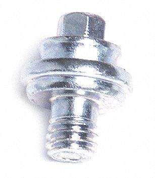 HARDWARE FASTENER, BOLT, SILVER COLOUR, STEEL, ZINC-PLATED, 7/16 IN OVERALL L