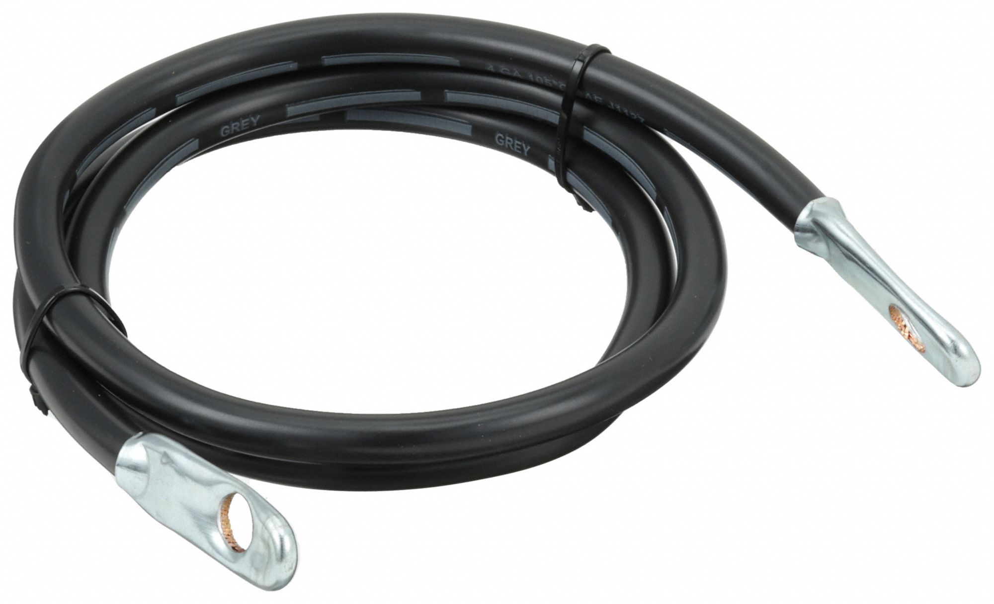 Switch to Starter Cable: Switch to Start Cable, 4 ga Wire Size, 40 in Overall Lg, Black, 60VDC