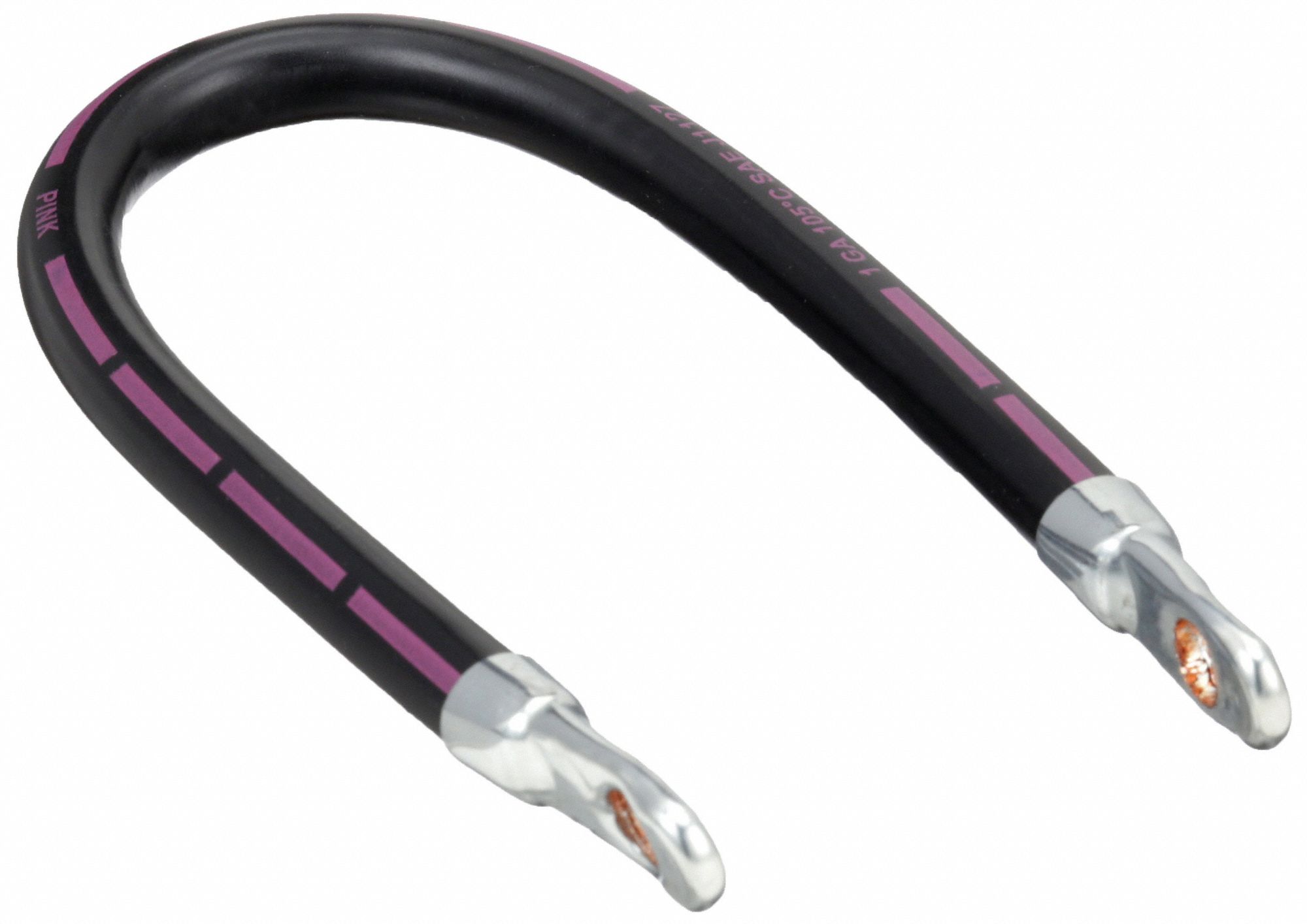 Switch to Starter Cable: Switch to Start Cable, 1 ga Wire Size, 15 in Overall Lg, Black, 60VDC