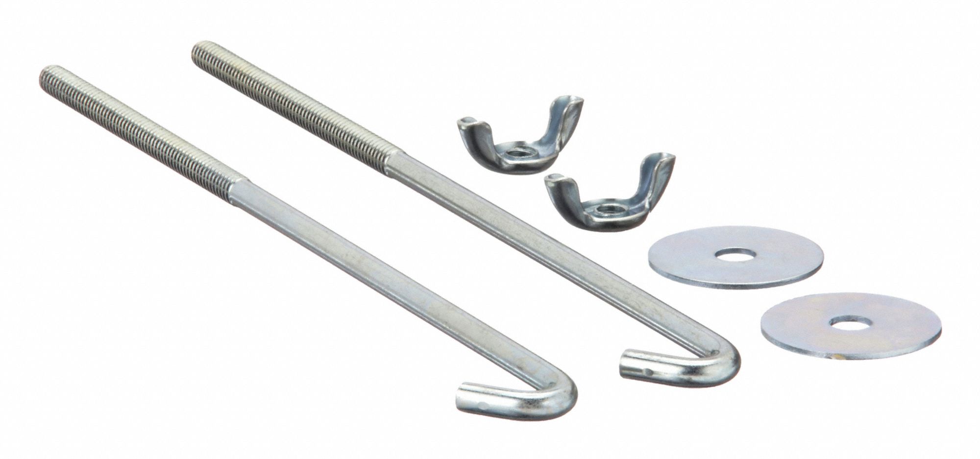 GROTE, Hold Down, 8 in Overall Lg, Hold Down Set J Bolt 2FFH6849287