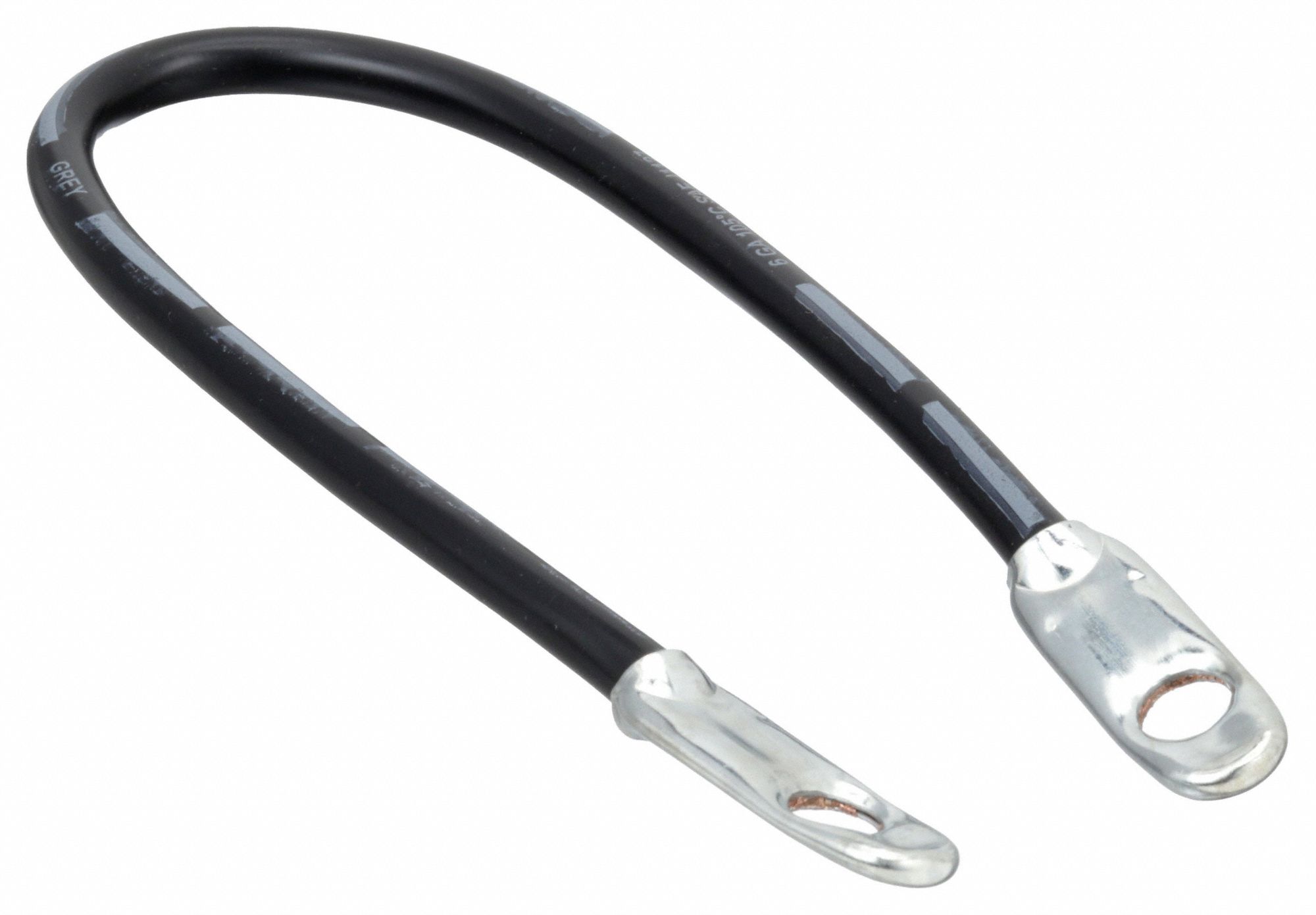 Switch to Starter Cable: Switch to Start Cable, 6 ga Wire Size, 14 in Overall Lg, Black, 60VDC