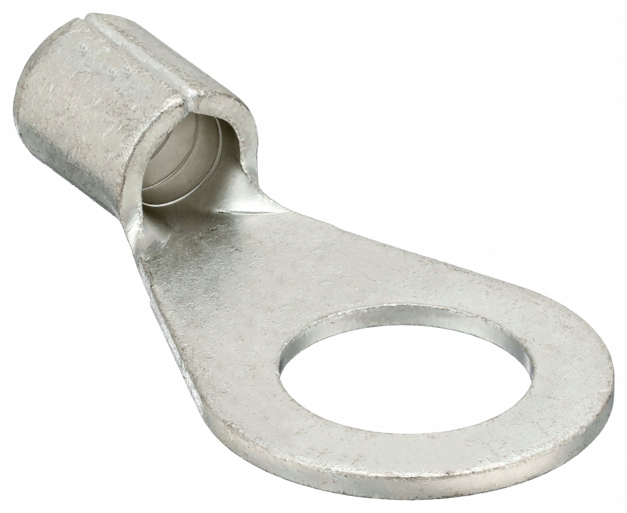 LUG, BRAZED SEAM LUGS, CRIMP/SOLDER, TIN PLATED COPPER, 6 GA, 1/2 IN STUD SIZE, STRAIGHT RING