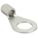 LUG, BRAZED SEAM LUGS, CRIMP/SOLDER, TIN PLATED COPPER, 6 GA, 1/2 IN STUD SIZE, STRAIGHT RING