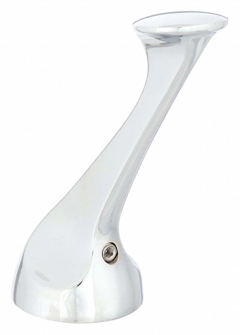 Handle: Delta, Lever Handle, Use with Hot/Cold Water Temp, Metal, Chrome Finish
