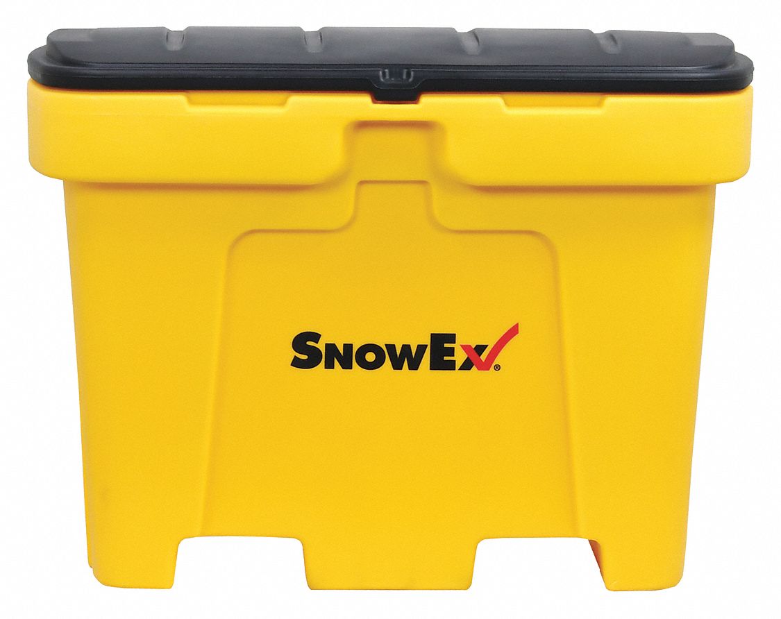 Salt Box Yellow Solid Polyethylene