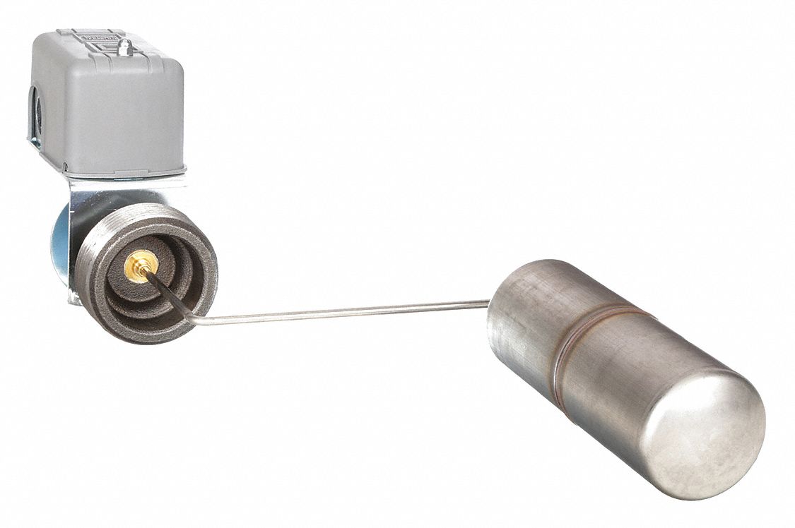 Liquid Level Switch: Close On Rise, DPST-2NC, Steel
