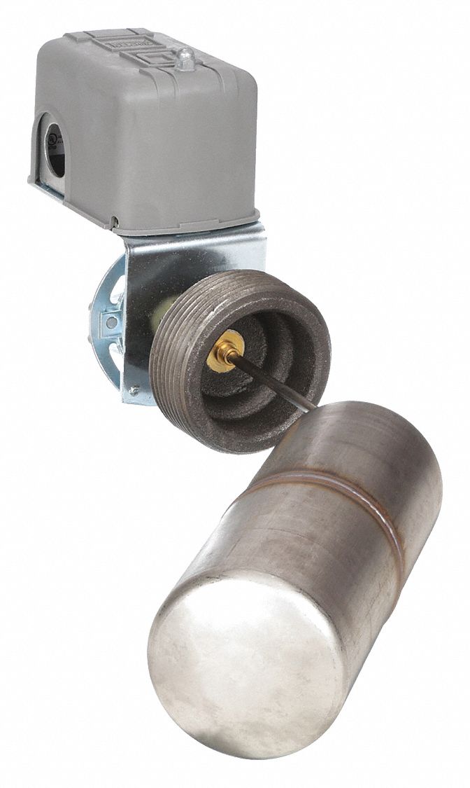 Liquid Level Switch: Open On Rise, DPST-2NO, Steel