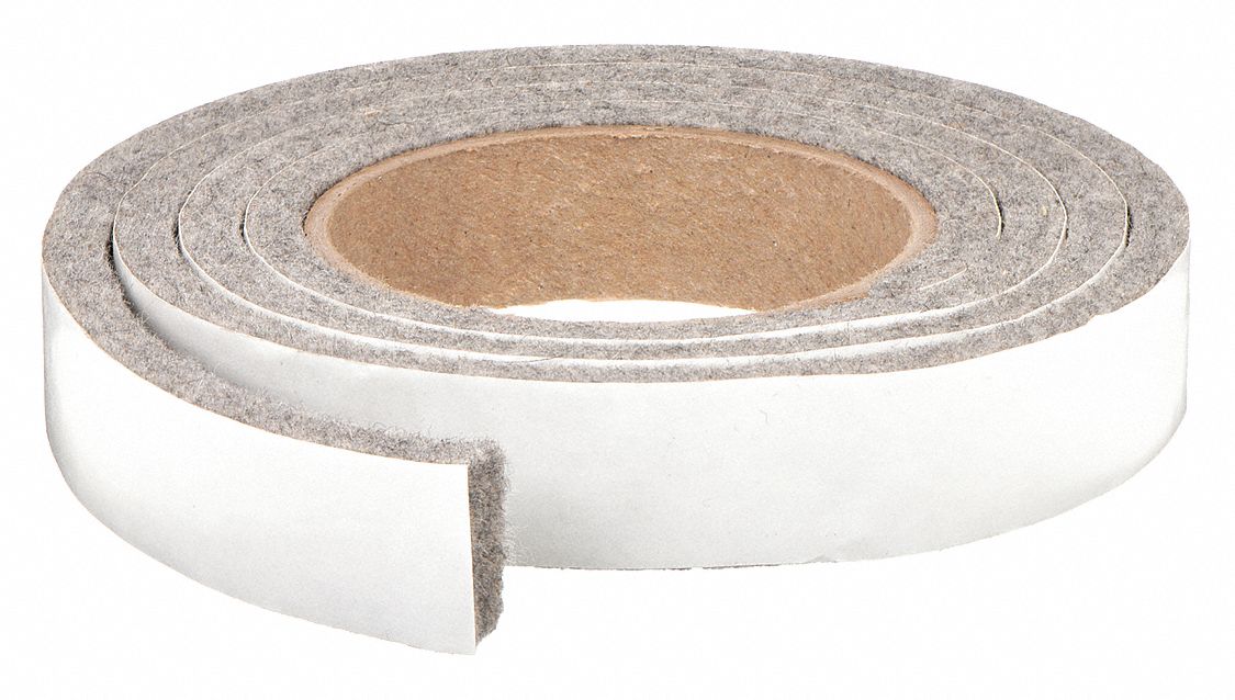 Industrial Hardware 54908 Firm F3 Felt Strip Adhesive Backing 10 Feet Long  1/2 Wide 1/