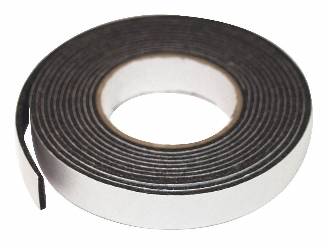 GRAINGER APPROVED Wool Felt Strip 1 1/2 in W x 10 ft L, 3/8 in Thick