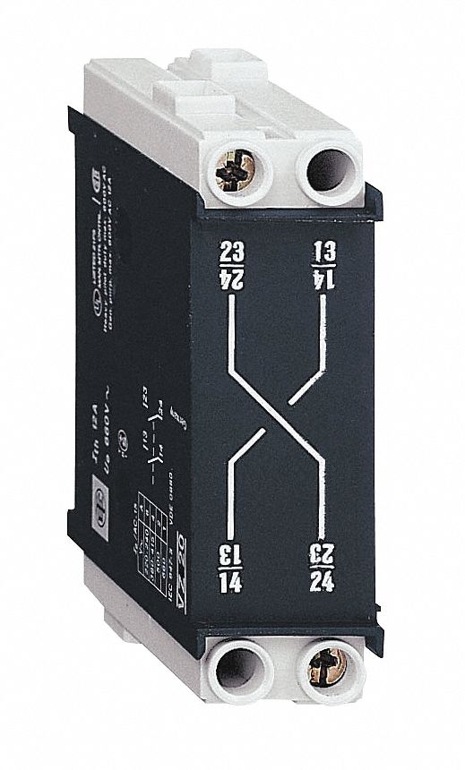 Auxiliary Contact: 10 A Current Rating, 690V AC, Tesys Vario Series