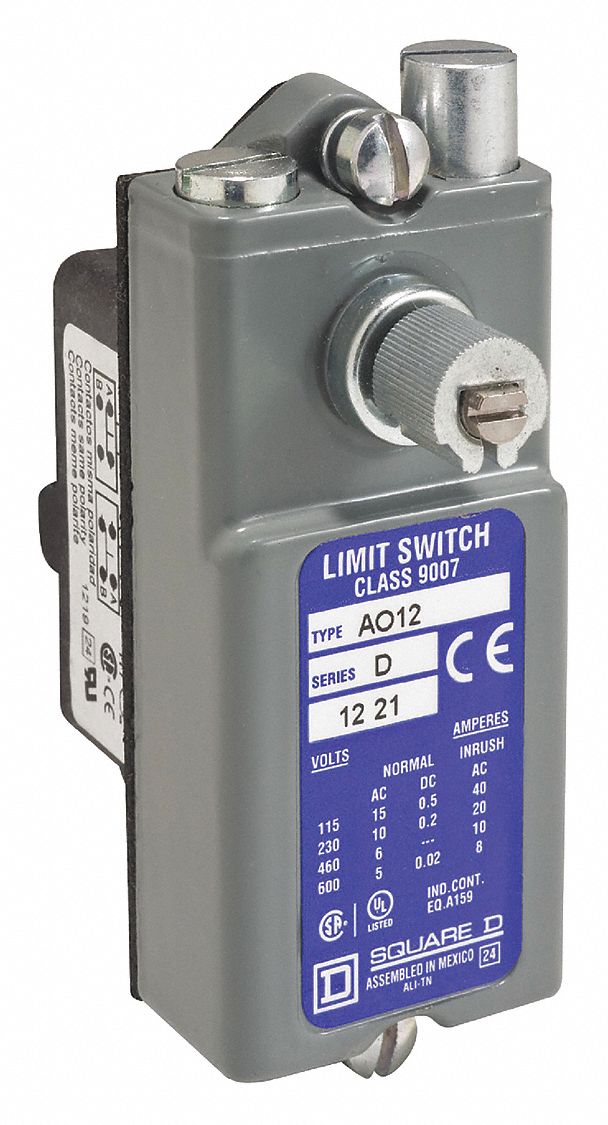 SQUARE D 1NC/1NO Screw Terminals Compact Limit Switch Body, Plug In, AC