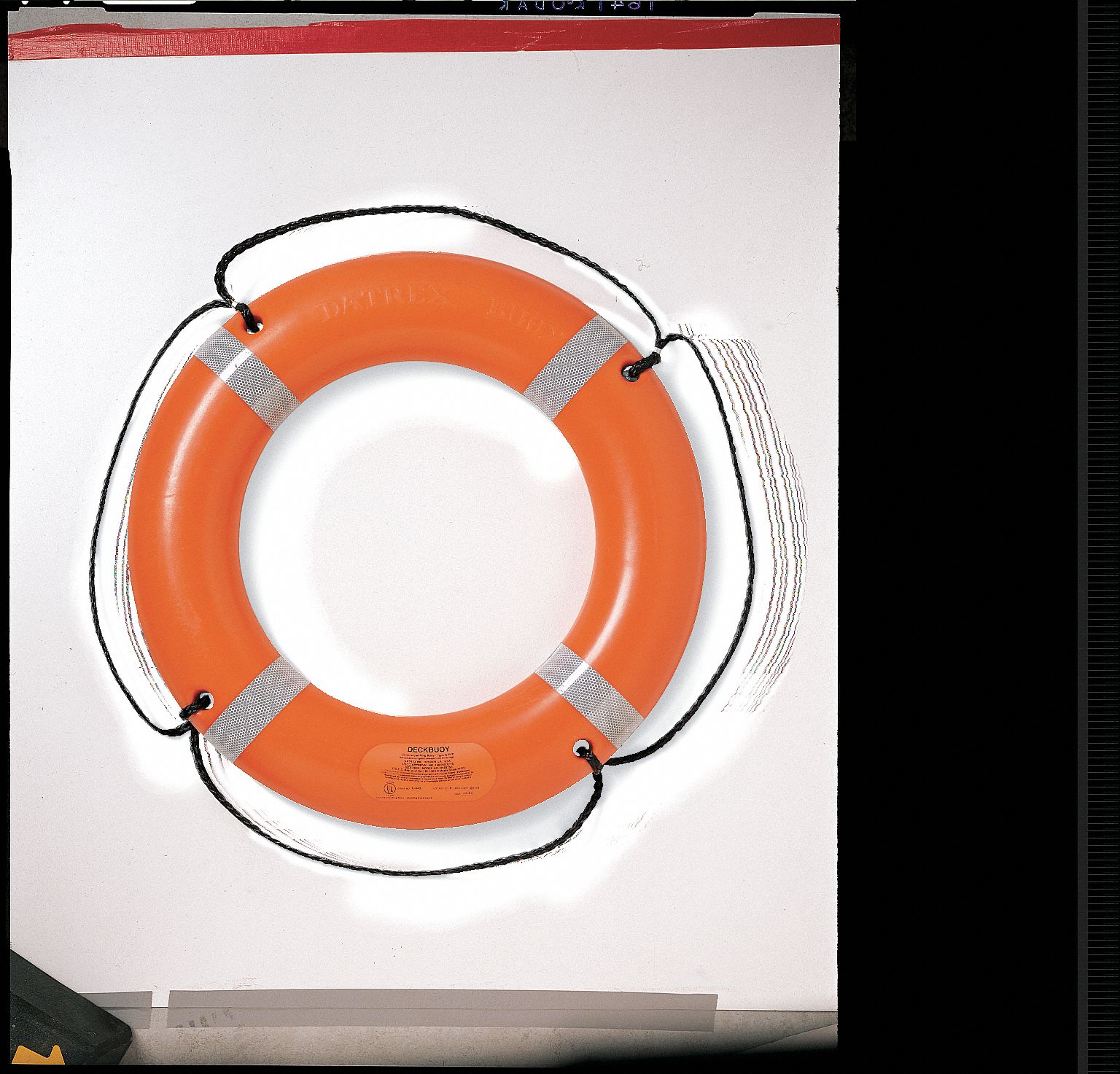 STEARNS Throwable Ring Buoy, 30 W x 4 H x 30 in Dia, Polyethylene, USCG