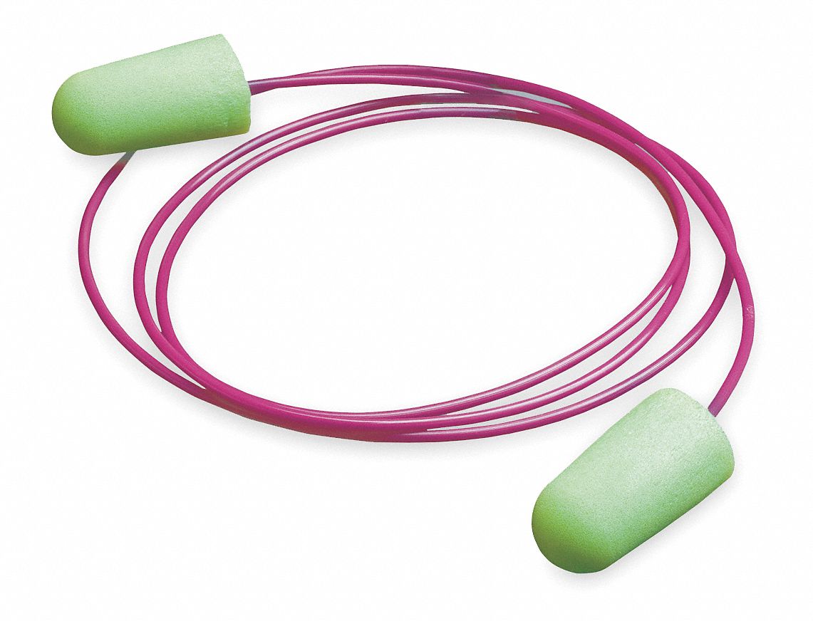 MOLDEX Bullet Ear Plugs, 33 dB Noise Reduction Rating NRR, Corded, M