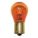INCANDESCENT BULB, SINGLE CONTACT BAYONET (BA15S), (S) SIGN, S8, 1156NA, AMBER, 10 PK