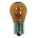 MINIATURE INCANDESCENT BULB, SINGLE CONTACT BAYONET (BA15S), (S) SIGN, S8, 12V AC, AMBER