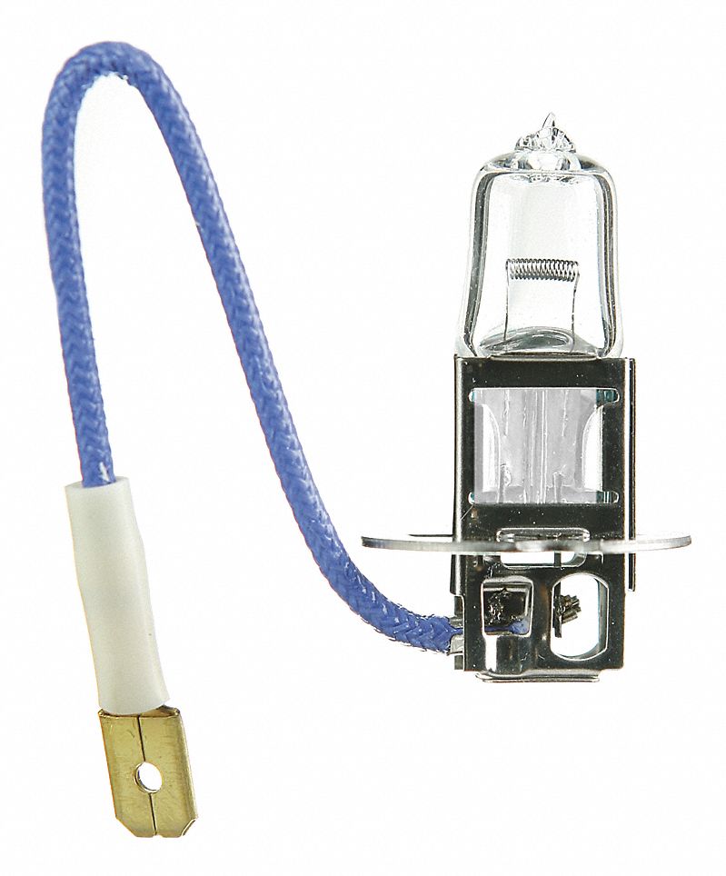 MINIATURE HALOGEN BULB, SPADE TERMINAL (PK22S), T3½, H3 130, 12V, 130 W