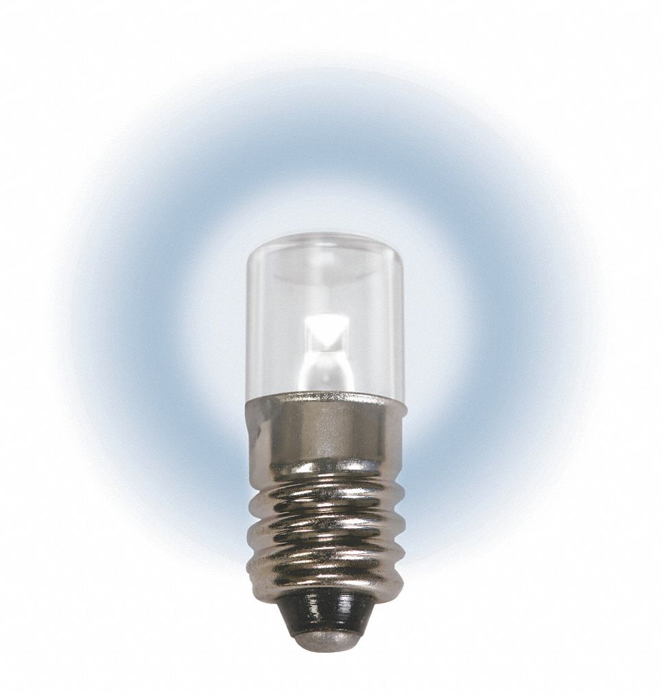 AMPOULE DEL COMPACTE, VIS MINIATURE (E10), TUBULAIRE, T3¼, 6,3VCC, 0,47W