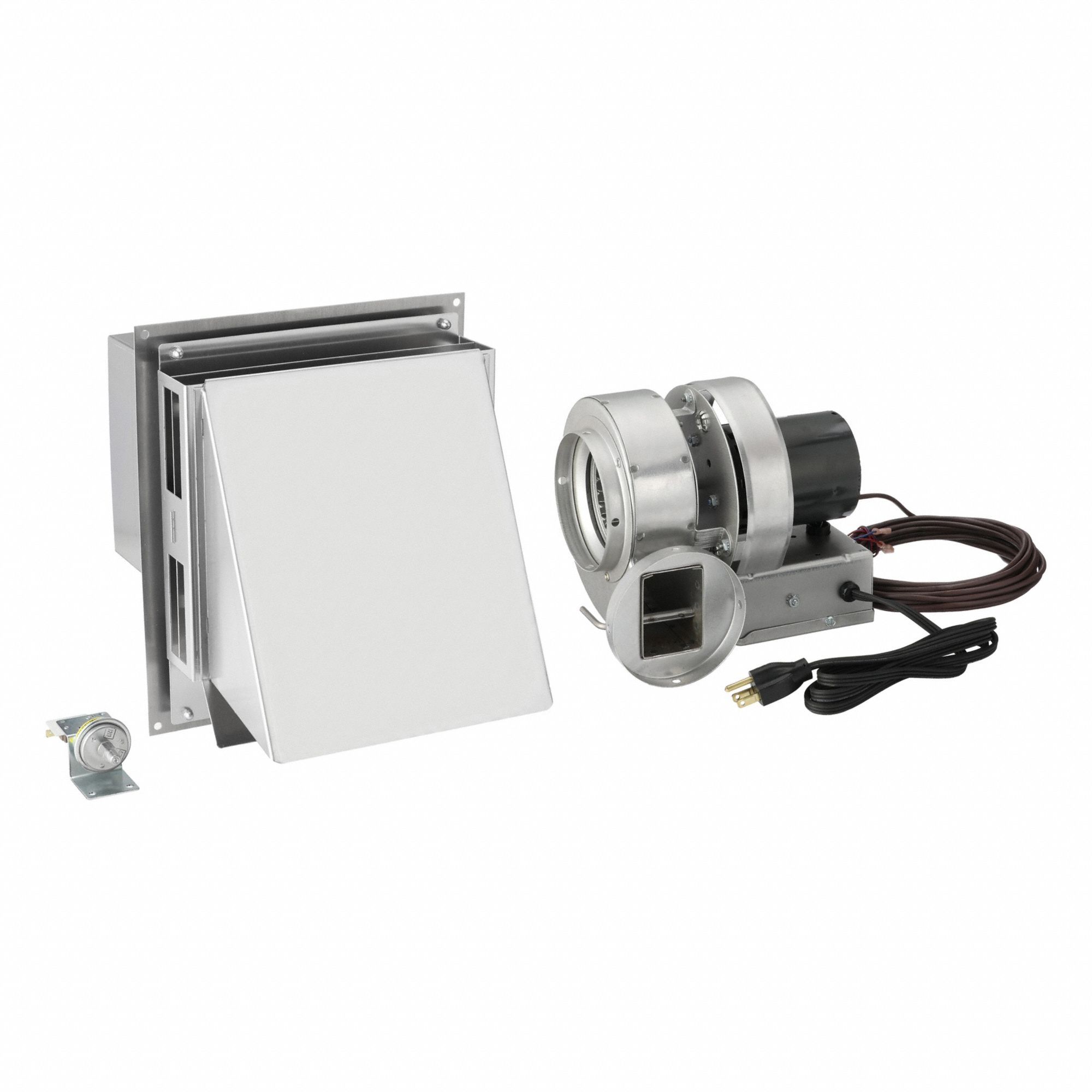 Water Heater Vent Package: 75 ft Venting Distance, 4 in Connection Size, Horizontal
