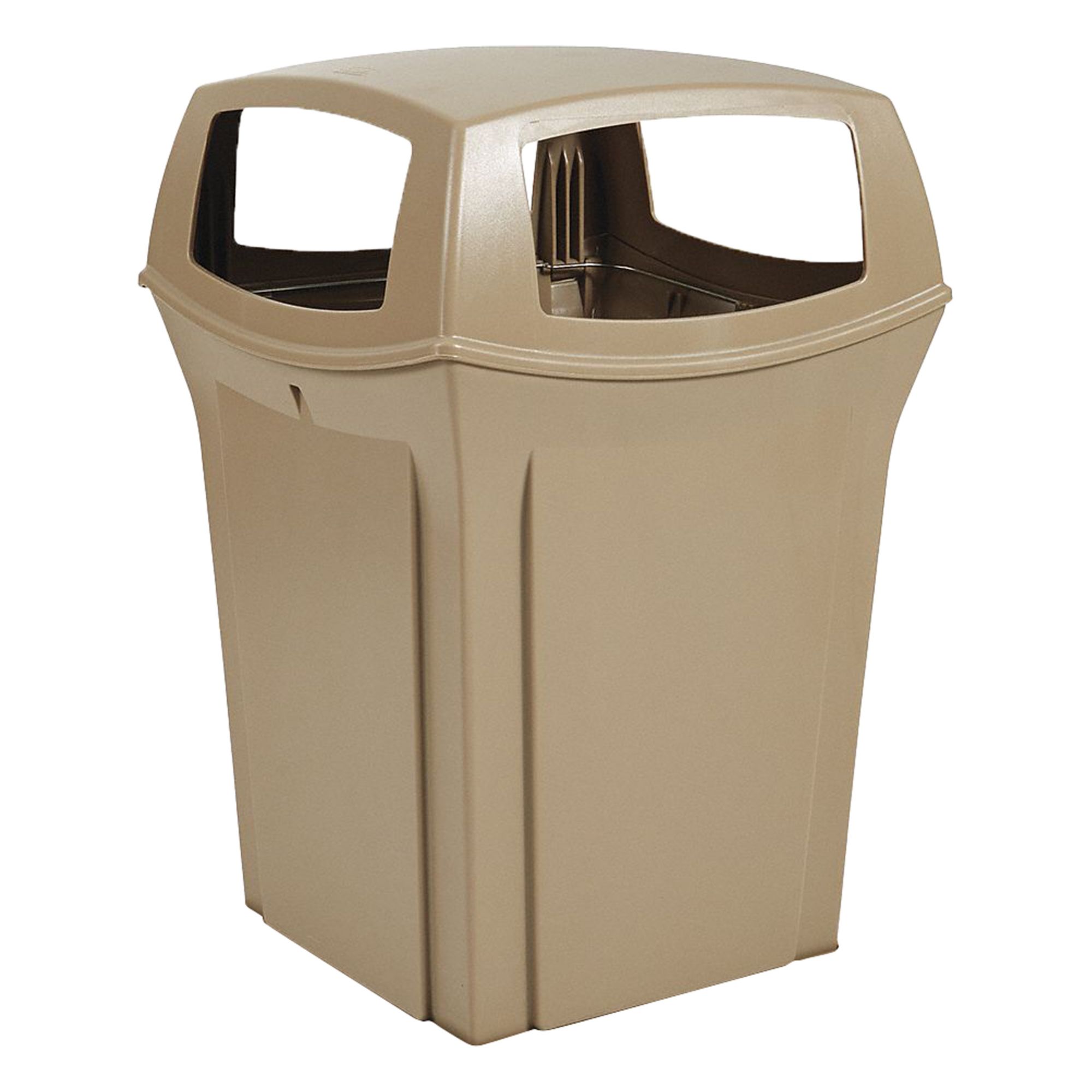 RUBBERMAID COMMERCIAL PRODUCTS, Ranger(R), Square, Trash Can