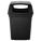 TRASH CAN,45 GAL.,BLACK,PLASTIC