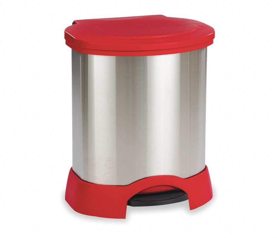 RUBBERMAID COMMERCIAL PRODUCTS Bote de Basura, 30 gal., Decorativo