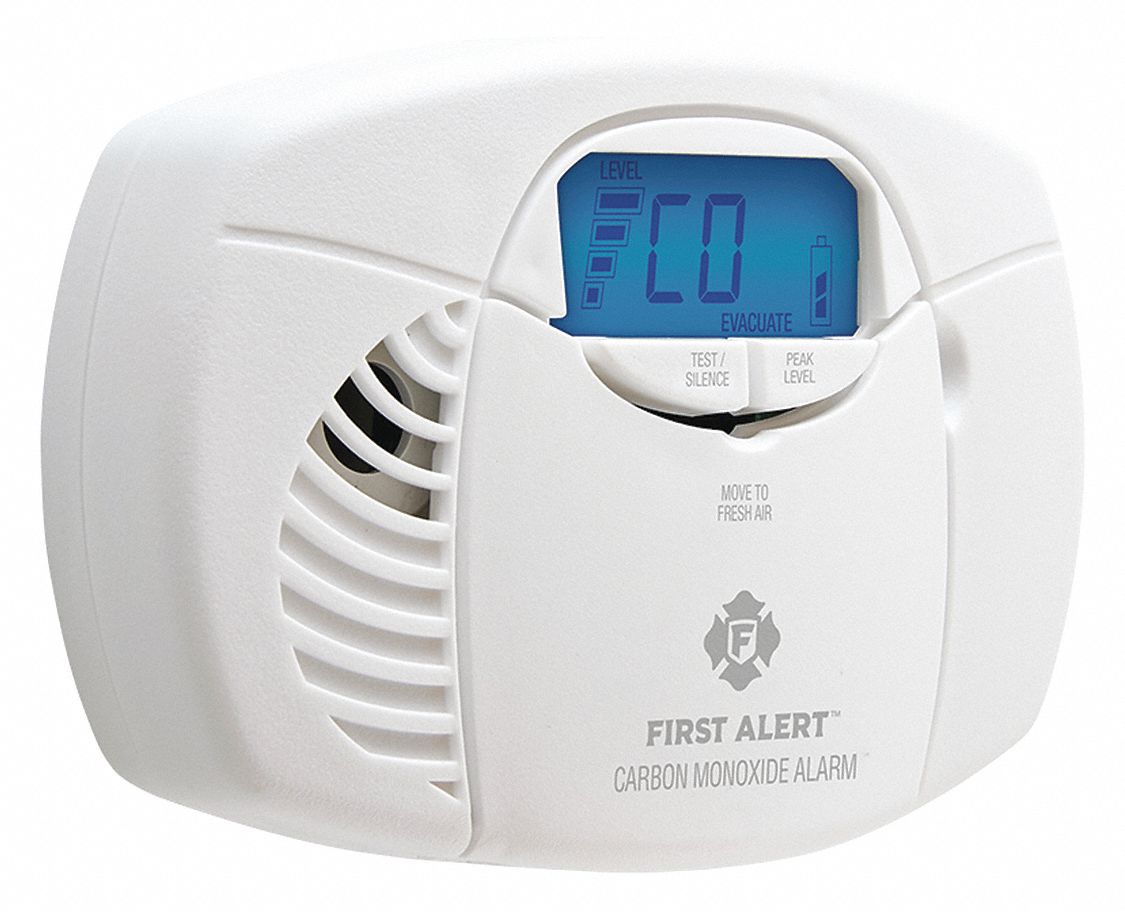 FIRST ALERT Carbon Monoxide Alarm with 85 dB 10 ft Audible Alert; (2