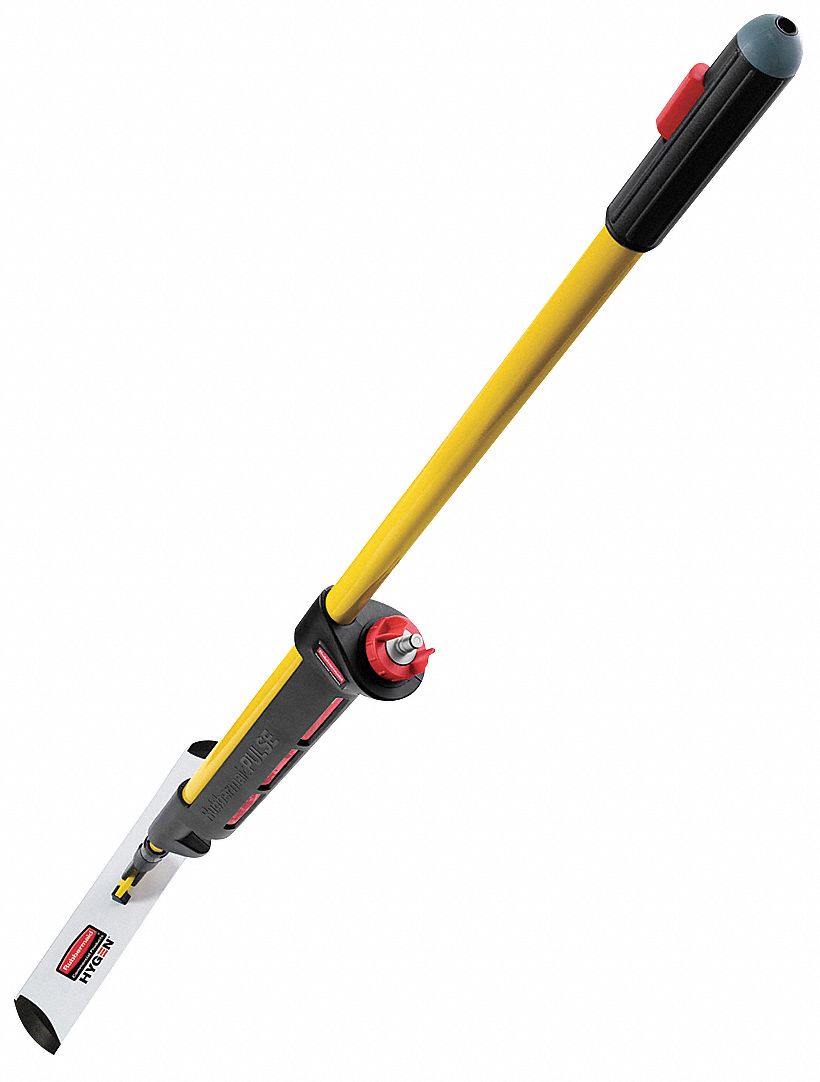 RUBBERMAID COMMERCIAL PRODUCTS Spray Mop Kit: Hook-and-Loop Connection, 18  in Mop Head Wd, Yellow