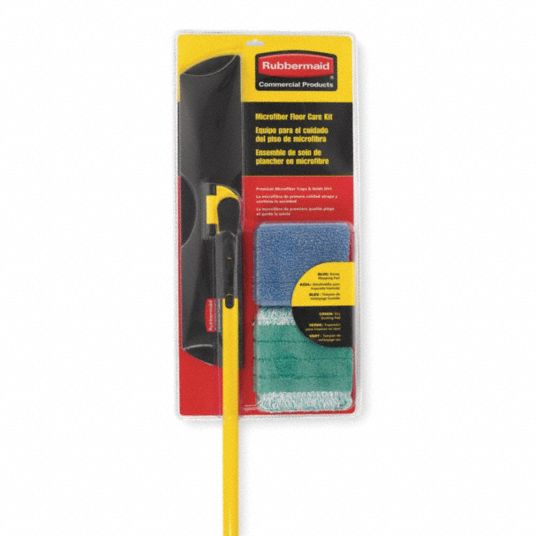 RUBBERMAID COMMERCIAL PRODUCTS, Hook-and-Loop, 18 in Mop Head Wd, Spray Mop  Kit - 2FTT6