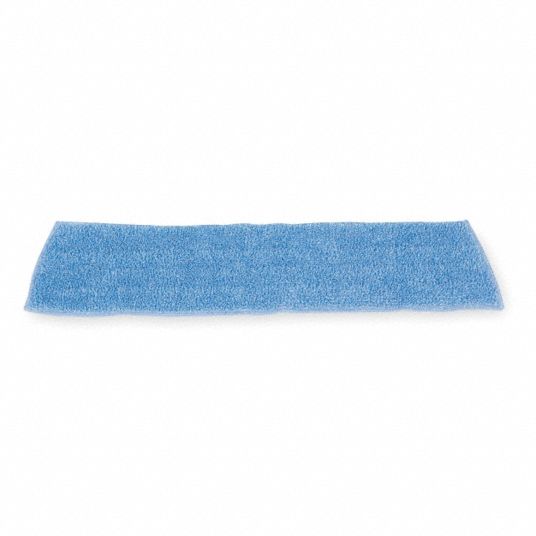 Rubbermaid Economy Wet Mopping Pad, Microfiber, 18, Blue