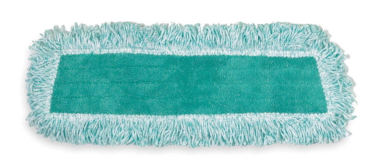 DUST MOP,GREEN,MICROFIBER