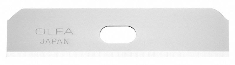 Utility Blade: 50 mm Blade Lg, 12 mm Blade Wd, 0.016 in Blade Thick, 2FTY4, Steel, 10 PK