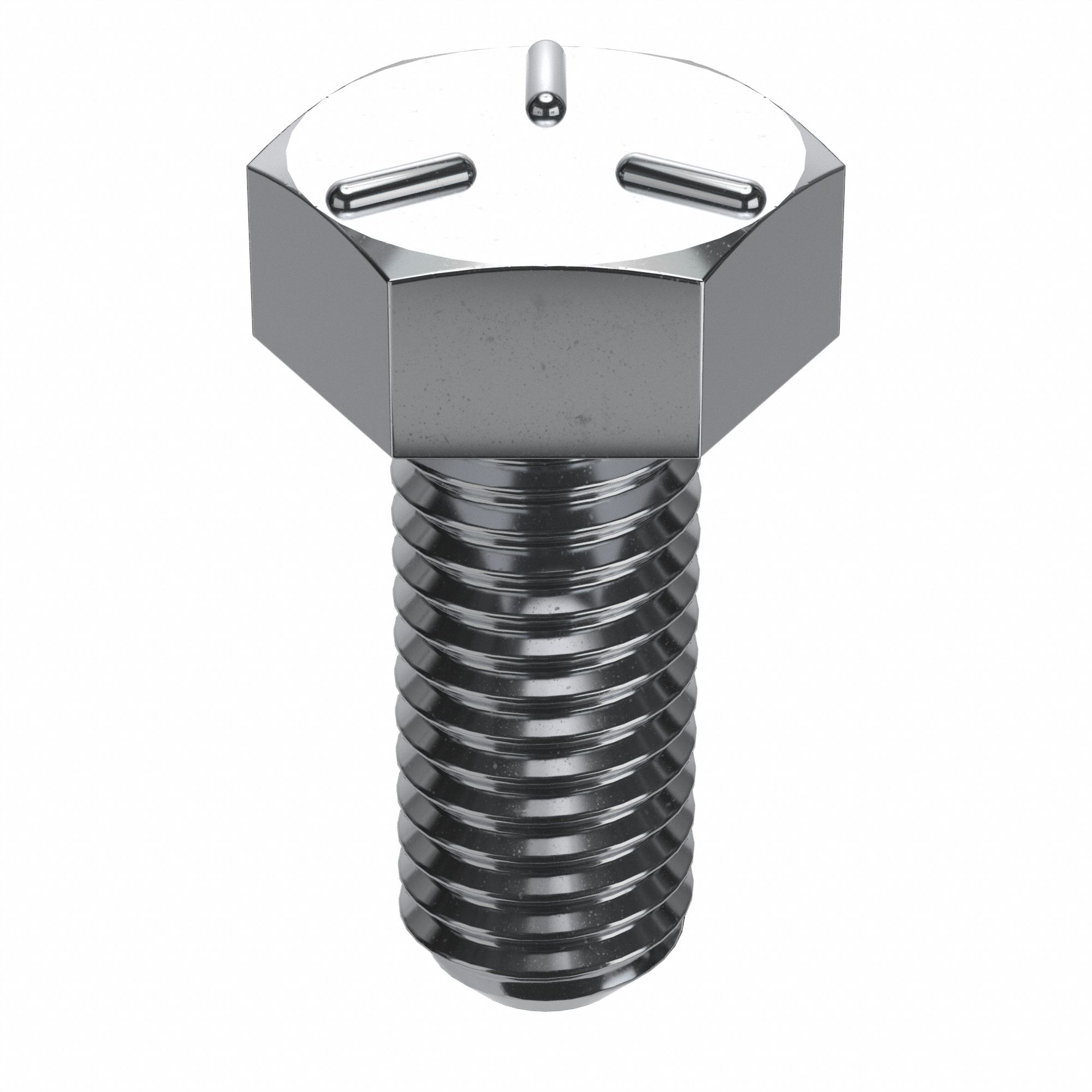 HEX HEAD CAP SCREW, STEEL, GRADE 5, CHROME PLATED, 5/16