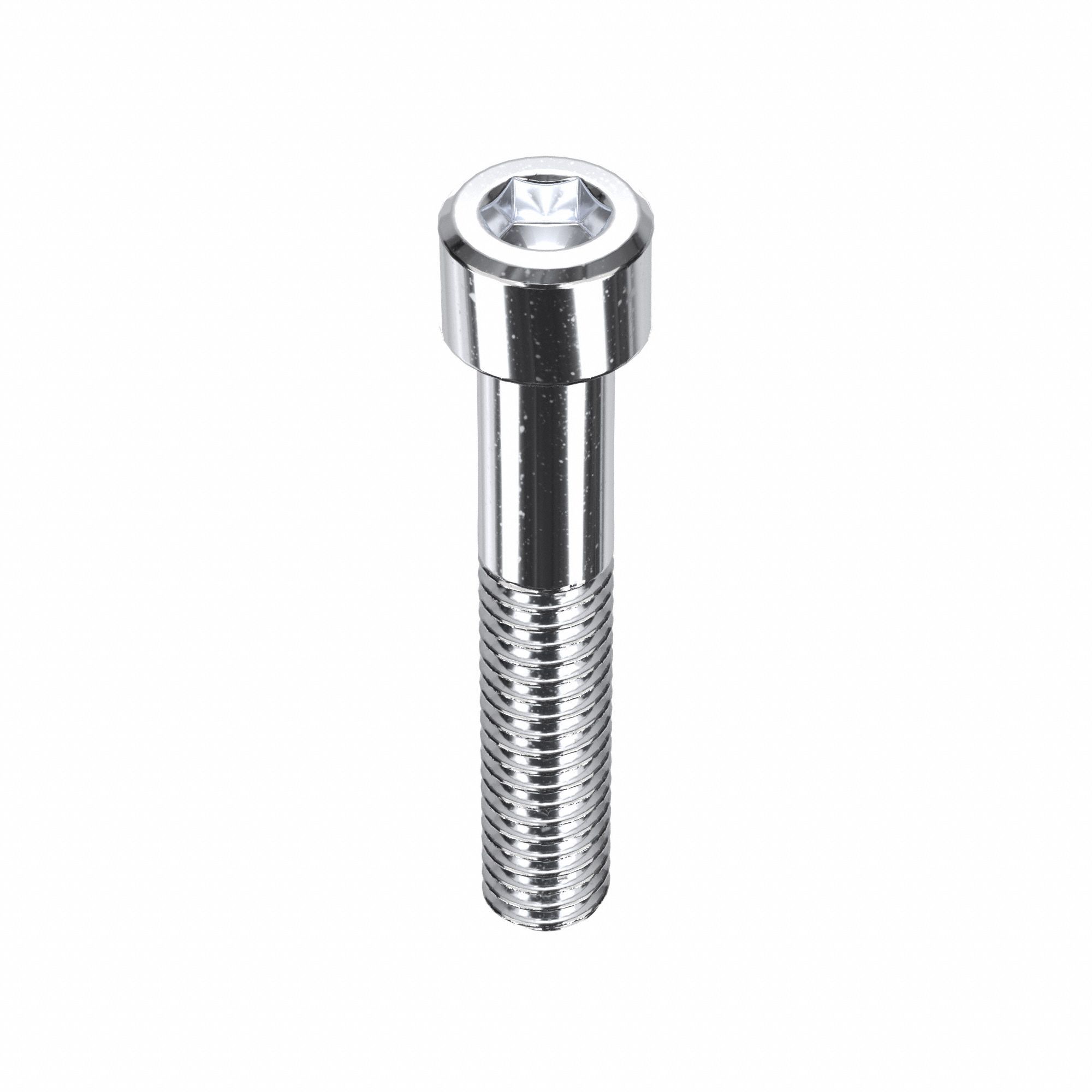 Socket Head Cap Screw: 5/16"-18 Thread Size, 1 3/4 in Lg, Std, Chrome Plated, Alloy Steel, 5 PK