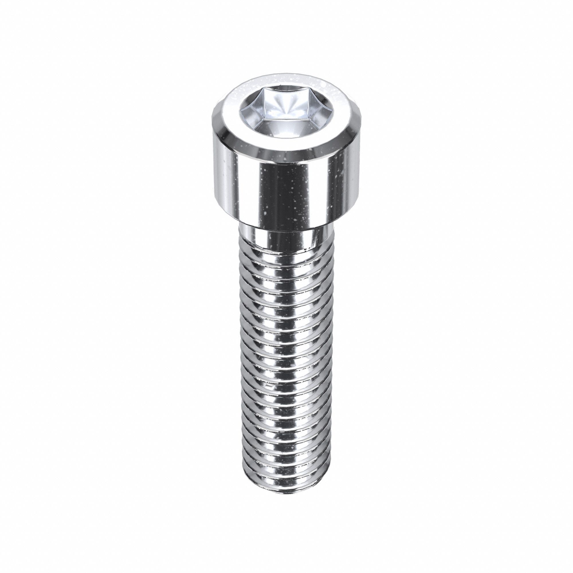 Socket Head Cap Screw: 5/16"-18 Thread Size, 1 1/4 in Lg, Std, Chrome Plated, Alloy Steel, 5 PK